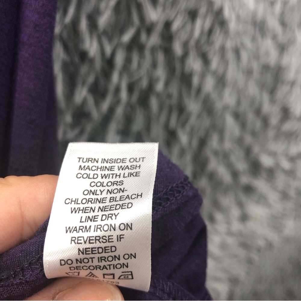 Maurices Tank Top Medium Rebel Spellout Embellished Purple Soft Shirt - Picture 7 of 8